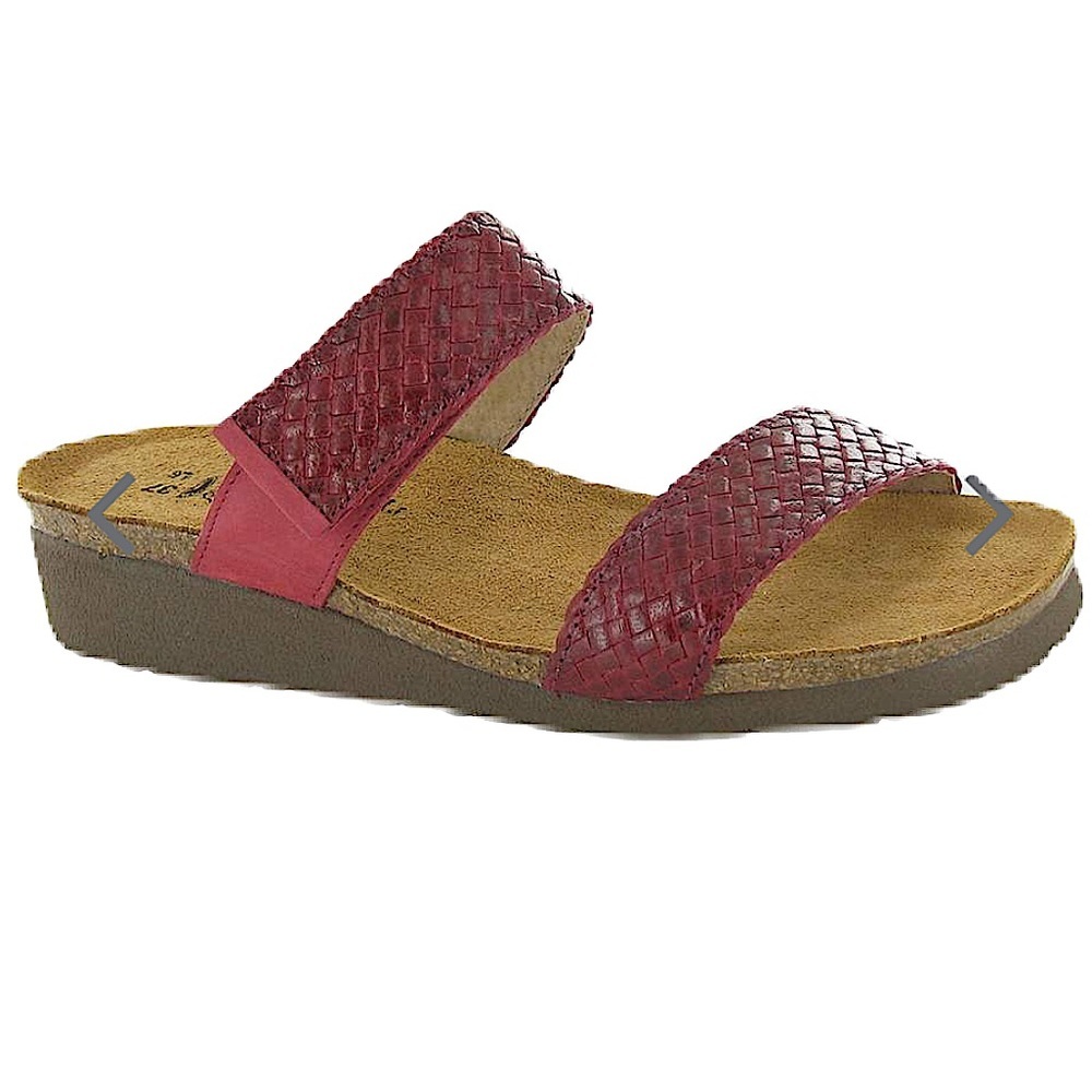 Naot Blake Red Braided Leather Sandal Like New​